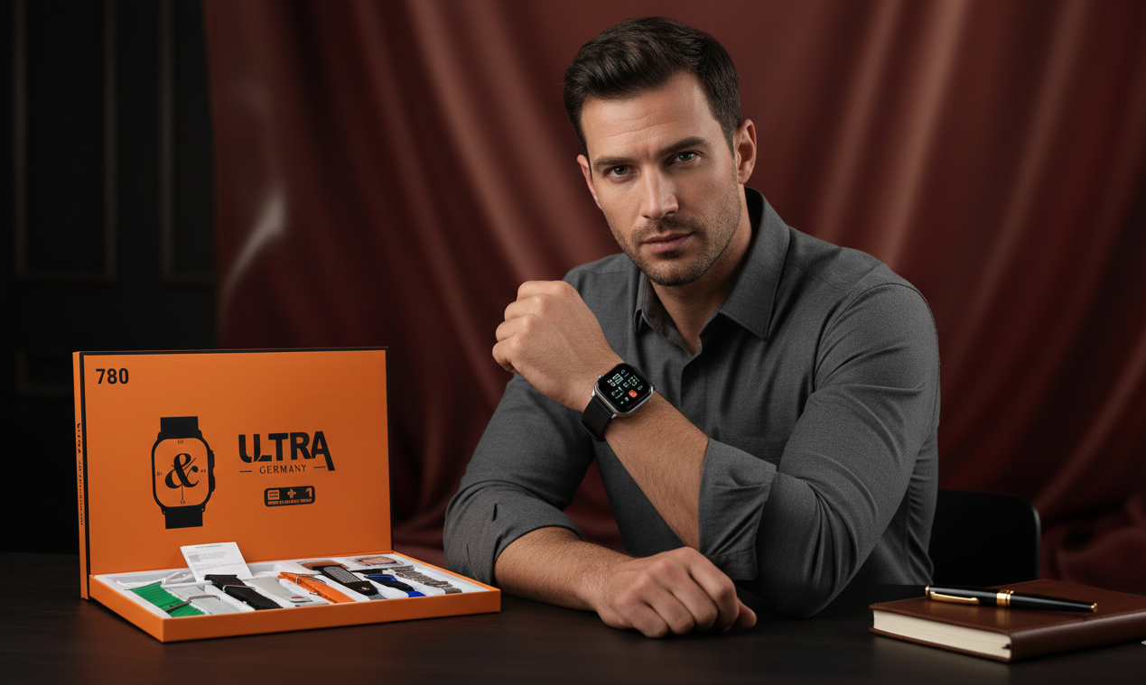 Y80 Ultra Smartwatch – 8-in-1 Premium Edition (8 Straps Included)